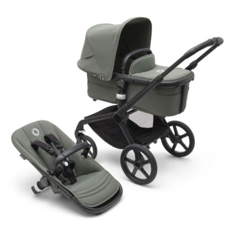 Carucior Bugaboo Fox 5 Black Forest Green 2 in 1 - imagine 11